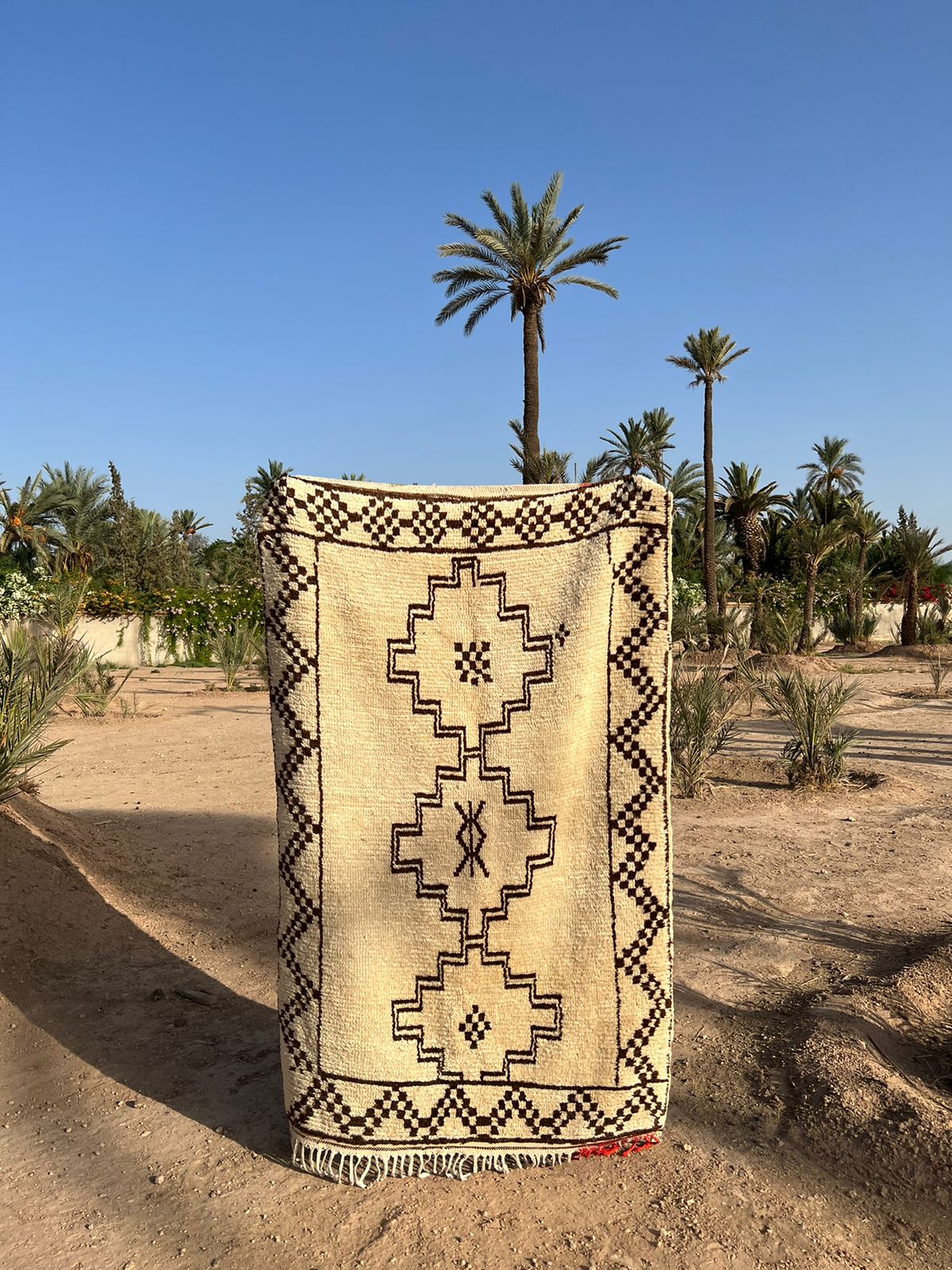 From Atlas Mountains to Your Home: Moroccan Berber Rug 1.76 length 1.11 width